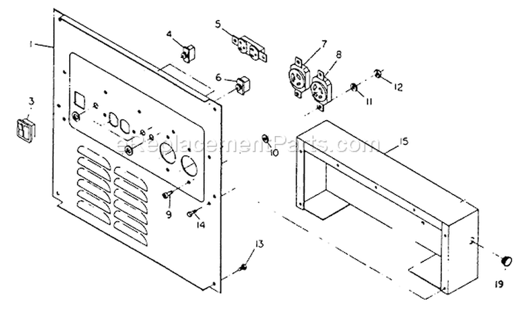 Page C Diagram and Parts List for 8865-7  Briggs and Stratton Generator
